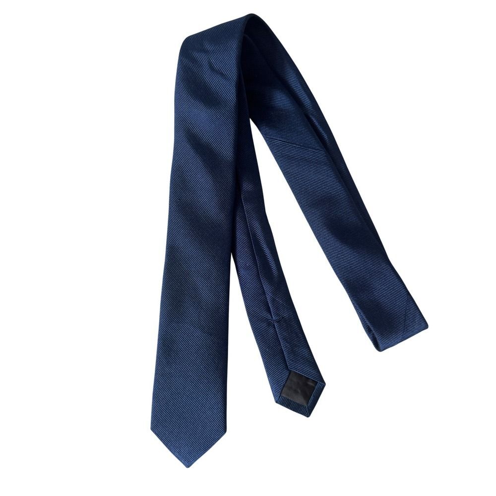 Crewcuts J.Crew Boys Necktie 100% Silk Navy Blue Twill Formal Wedding Tie 42"